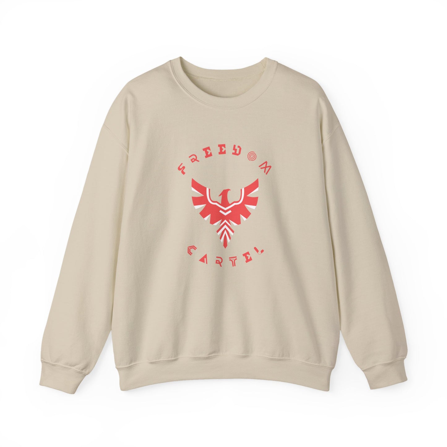 Crewneck Sweatshirt with FREEDOM CARTEL RED logo