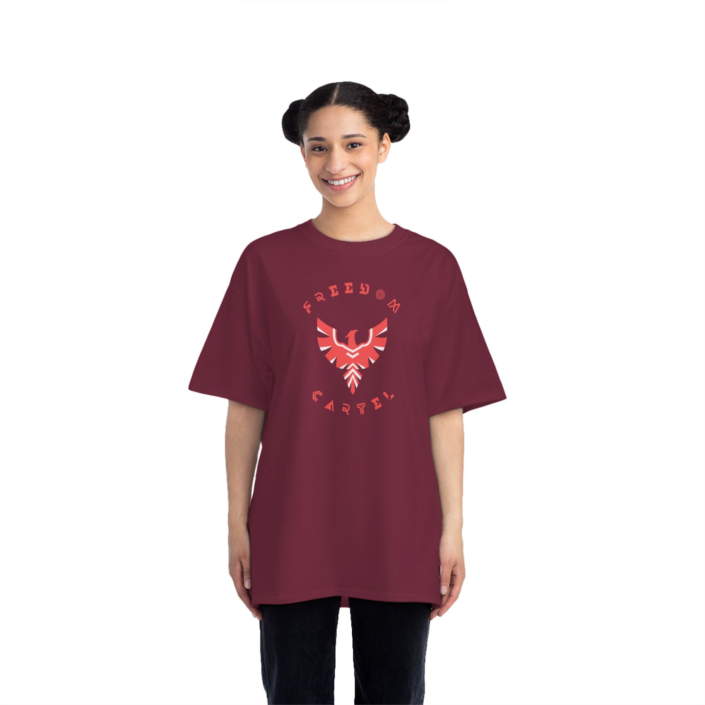 Beefy-T® Short-Sleeve T-Shirt with FREEDOM CARTEL logo