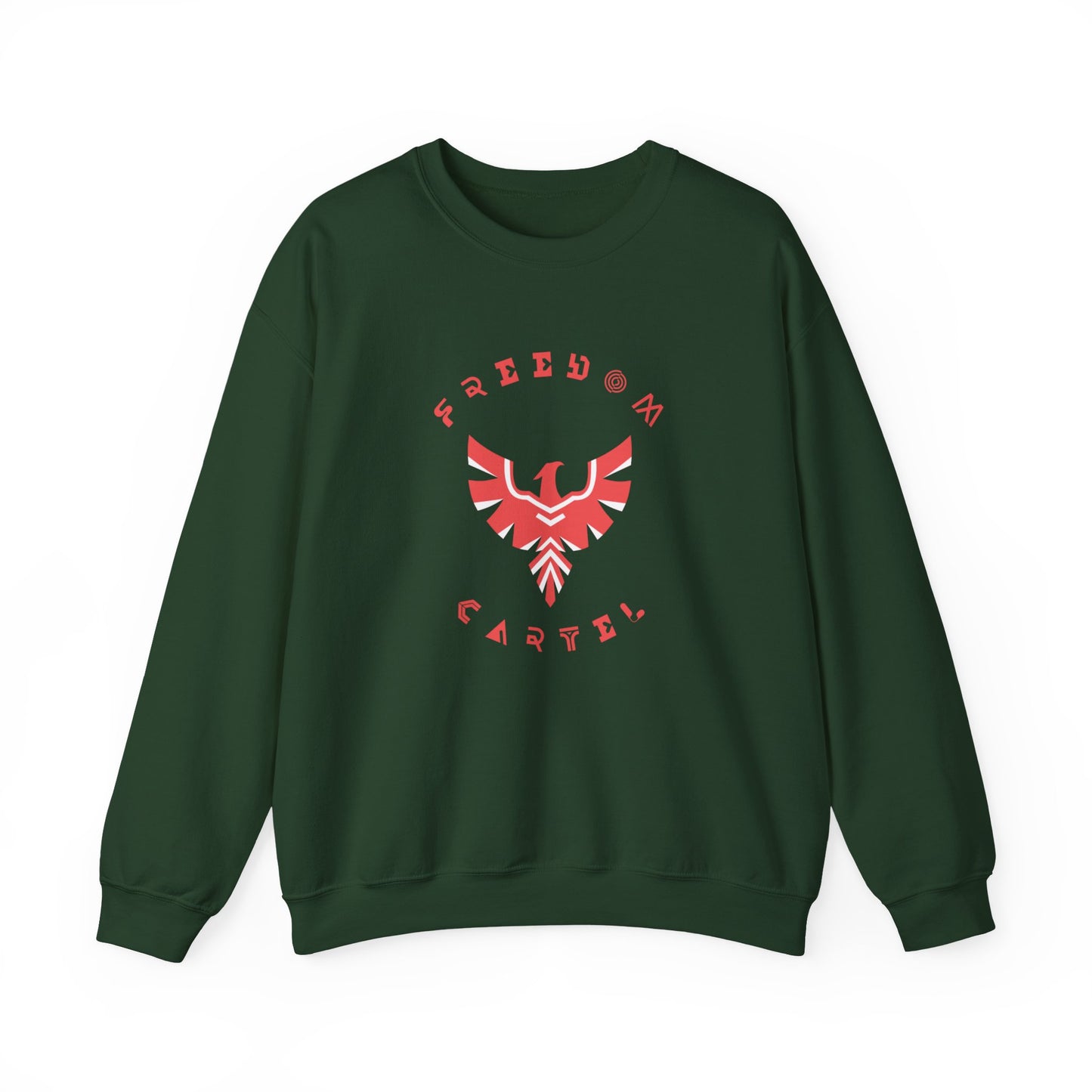 Crewneck Sweatshirt with FREEDOM CARTEL RED logo