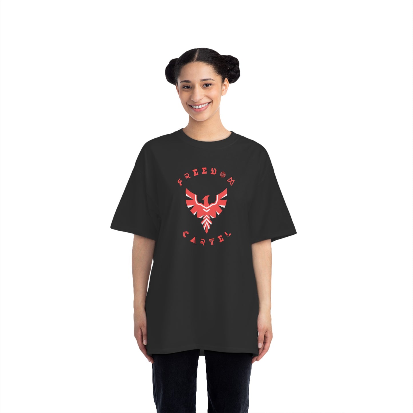 Beefy-T® Short-Sleeve T-Shirt with FREEDOM CARTEL logo