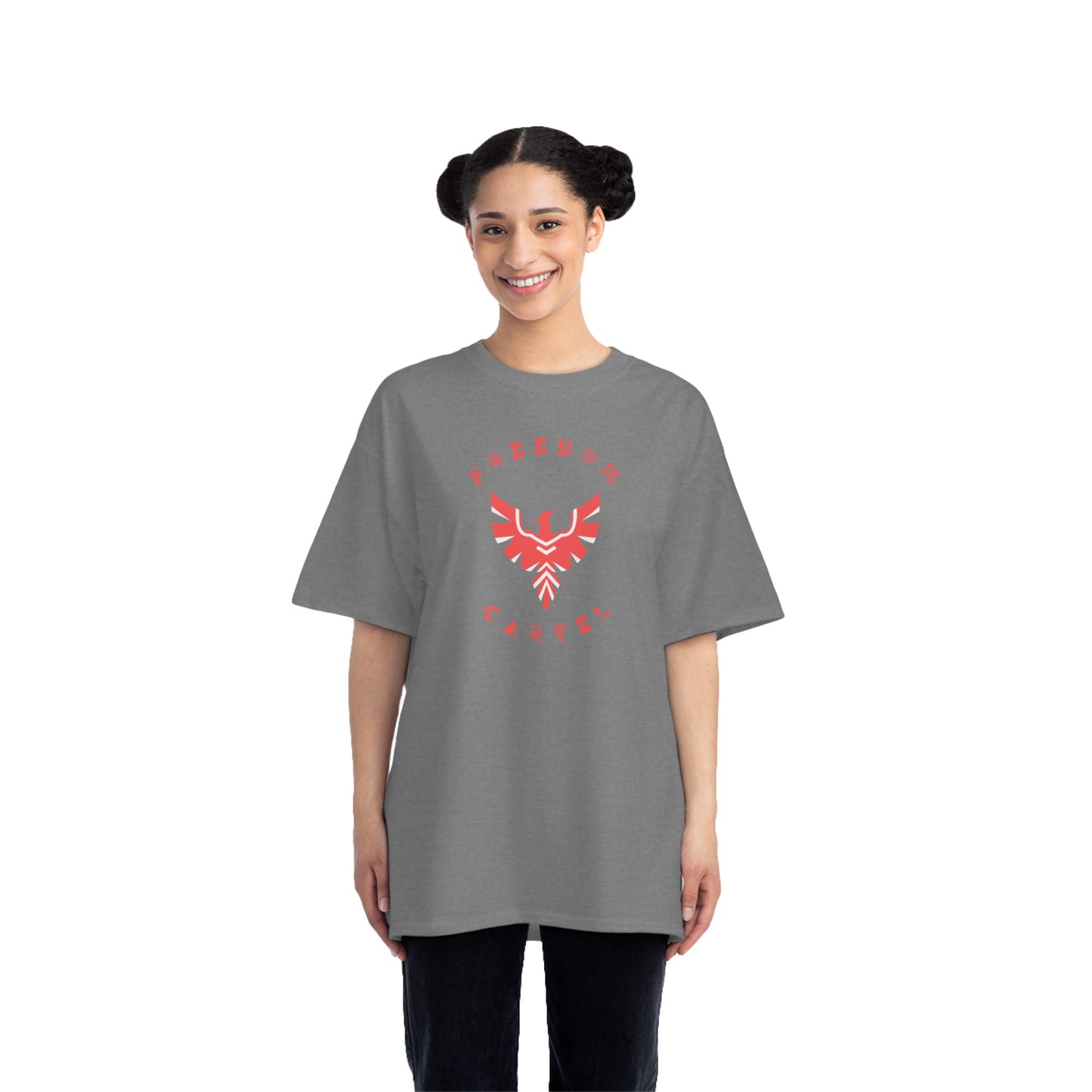 Beefy-T® Short-Sleeve T-Shirt with FREEDOM CARTEL logo