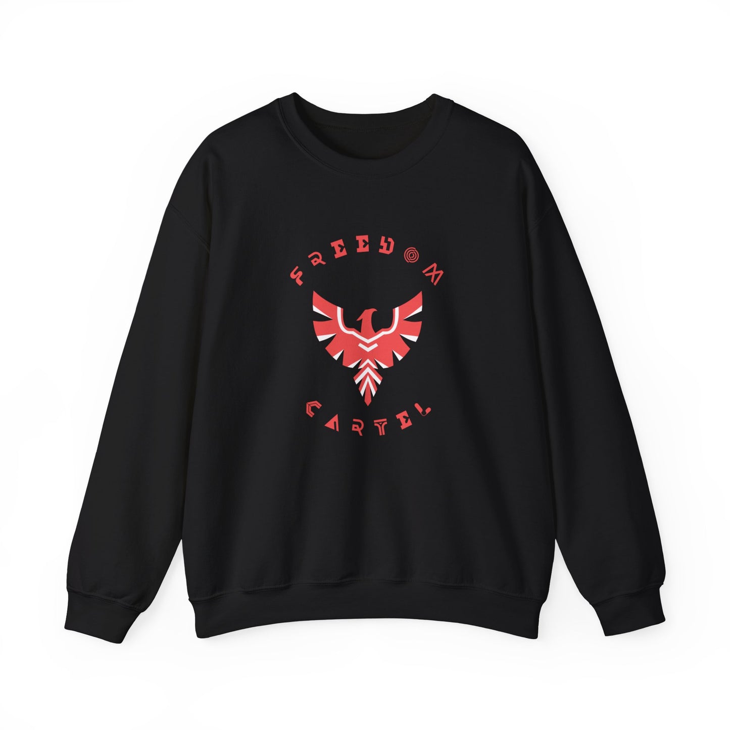 Crewneck Sweatshirt with FREEDOM CARTEL RED logo