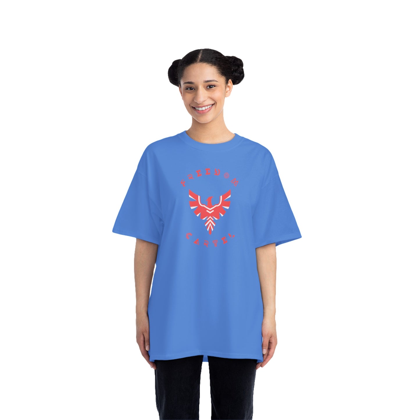 Beefy-T® Short-Sleeve T-Shirt with FREEDOM CARTEL logo