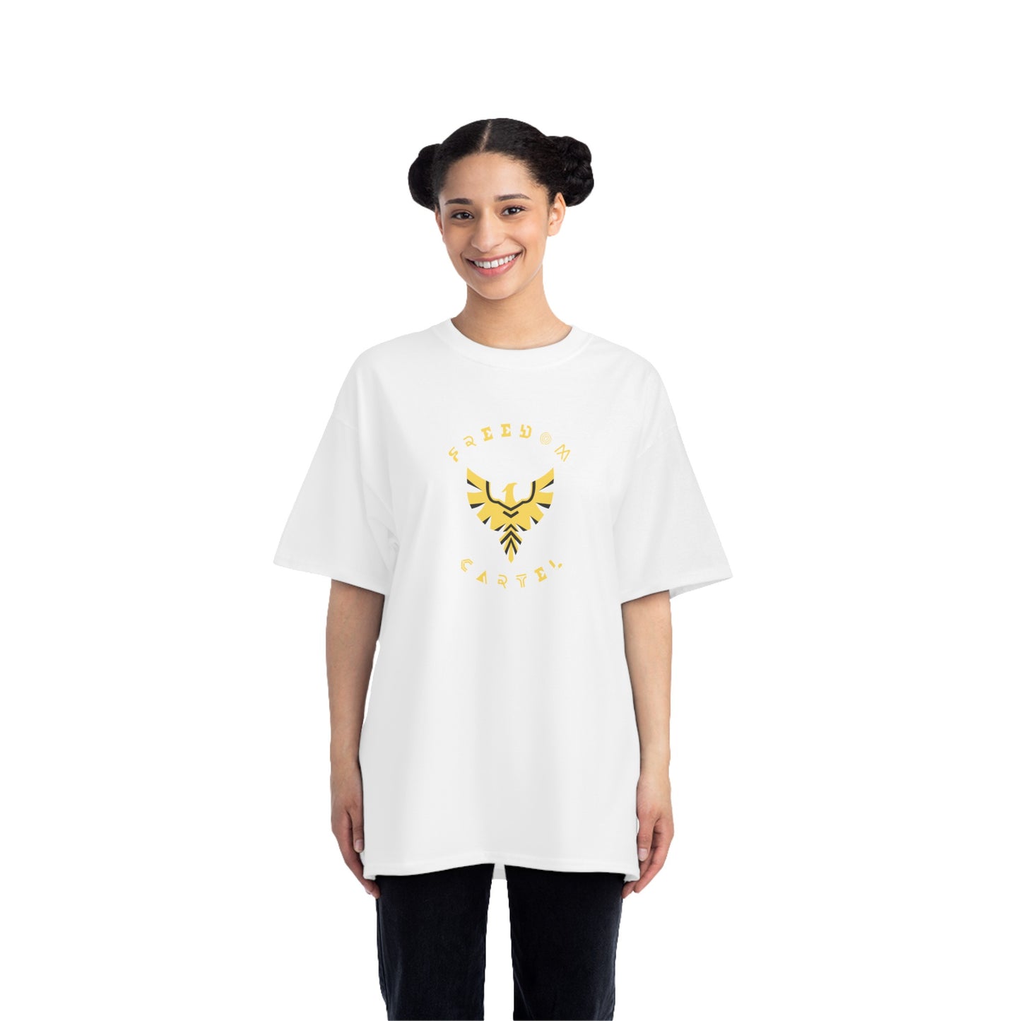 Beefy-T® Short-Sleeve T-Shirt with FREEDOM CARTEL logo