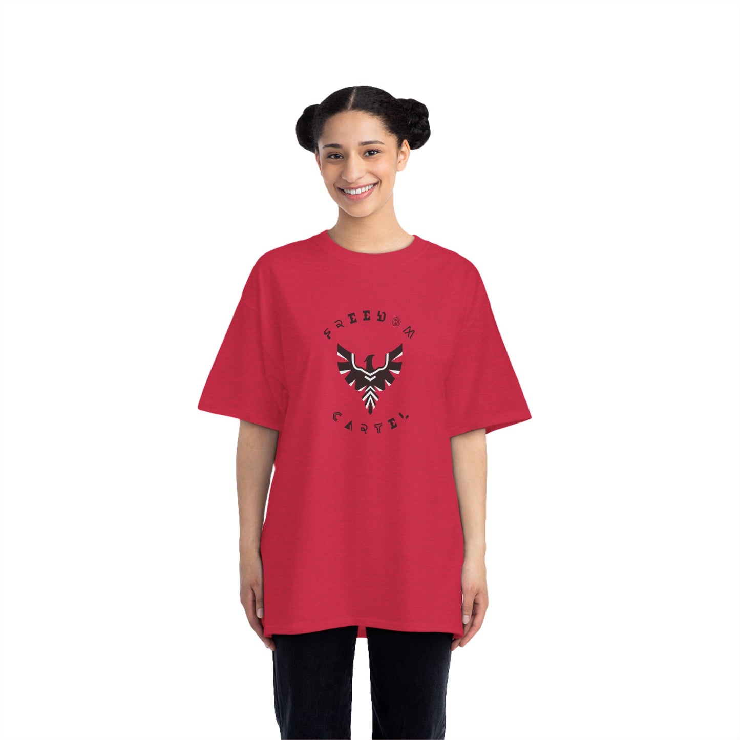 Beefy-T® Short-Sleeve T-Shirt with FREEDOM CARTEL logo