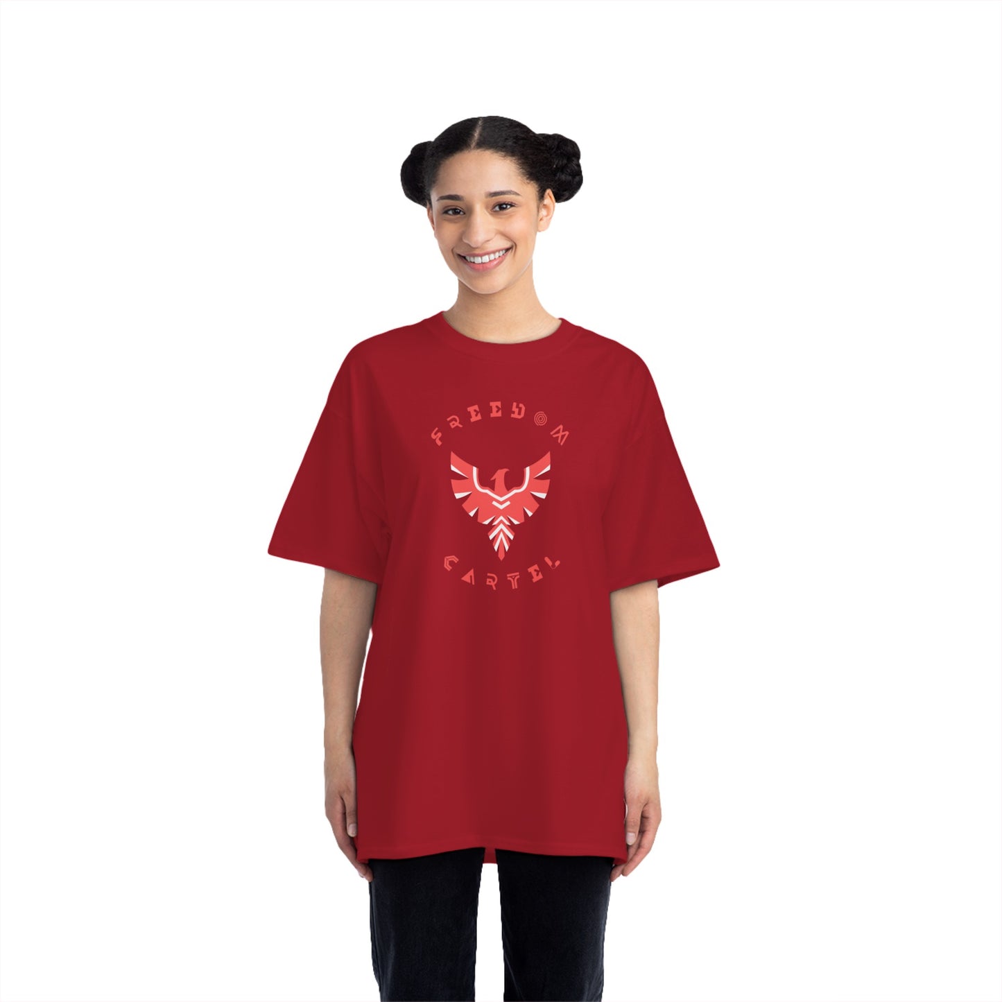 Beefy-T® Short-Sleeve T-Shirt with FREEDOM CARTEL logo