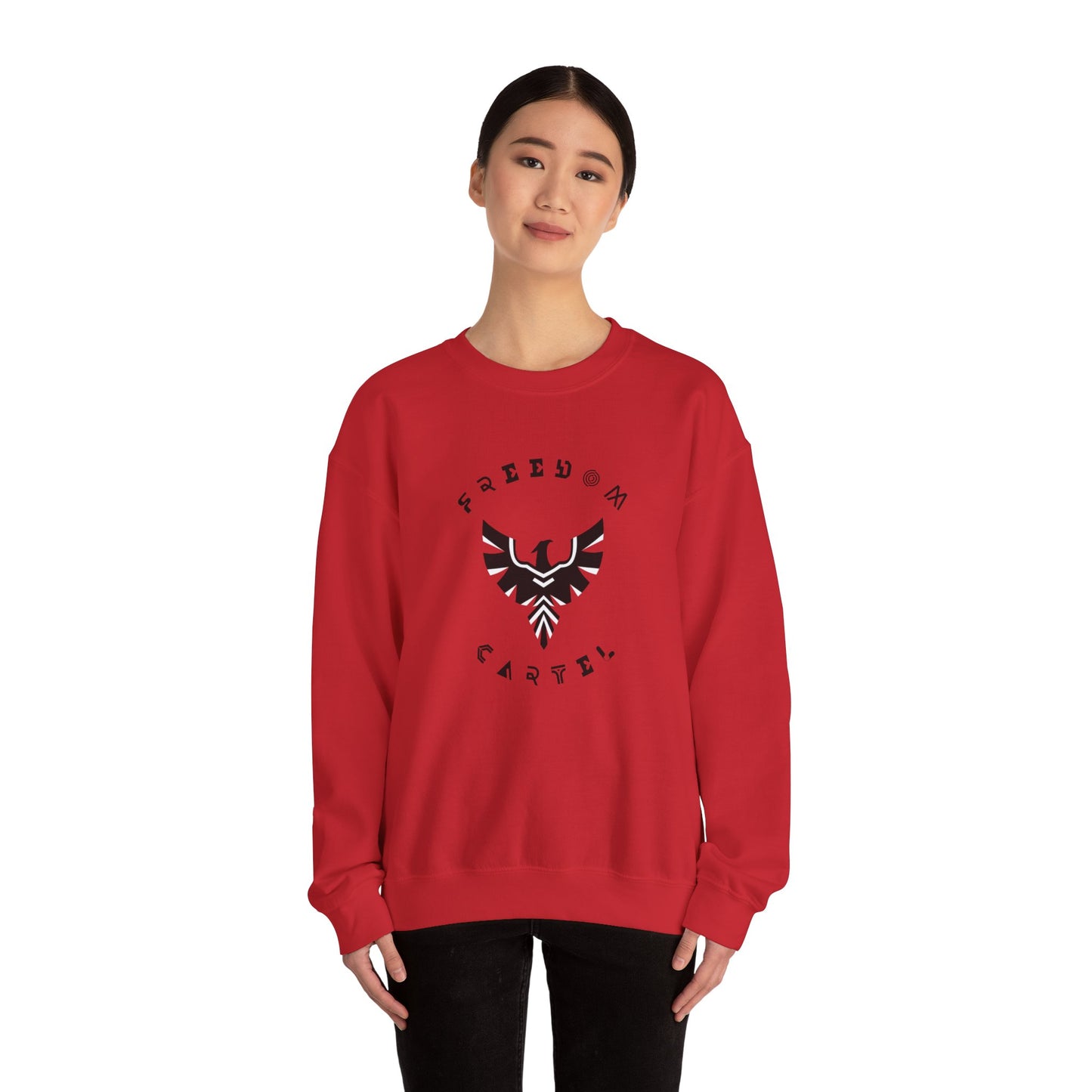 Crewneck Sweatshirt with FREEDOM CARTEL