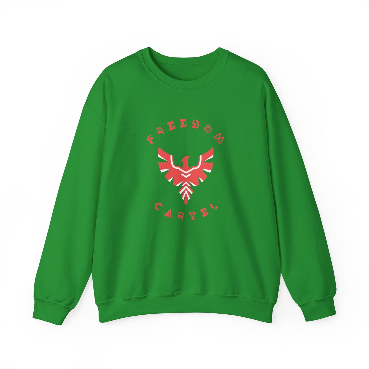 Crewneck Sweatshirt with FREEDOM CARTEL RED logo