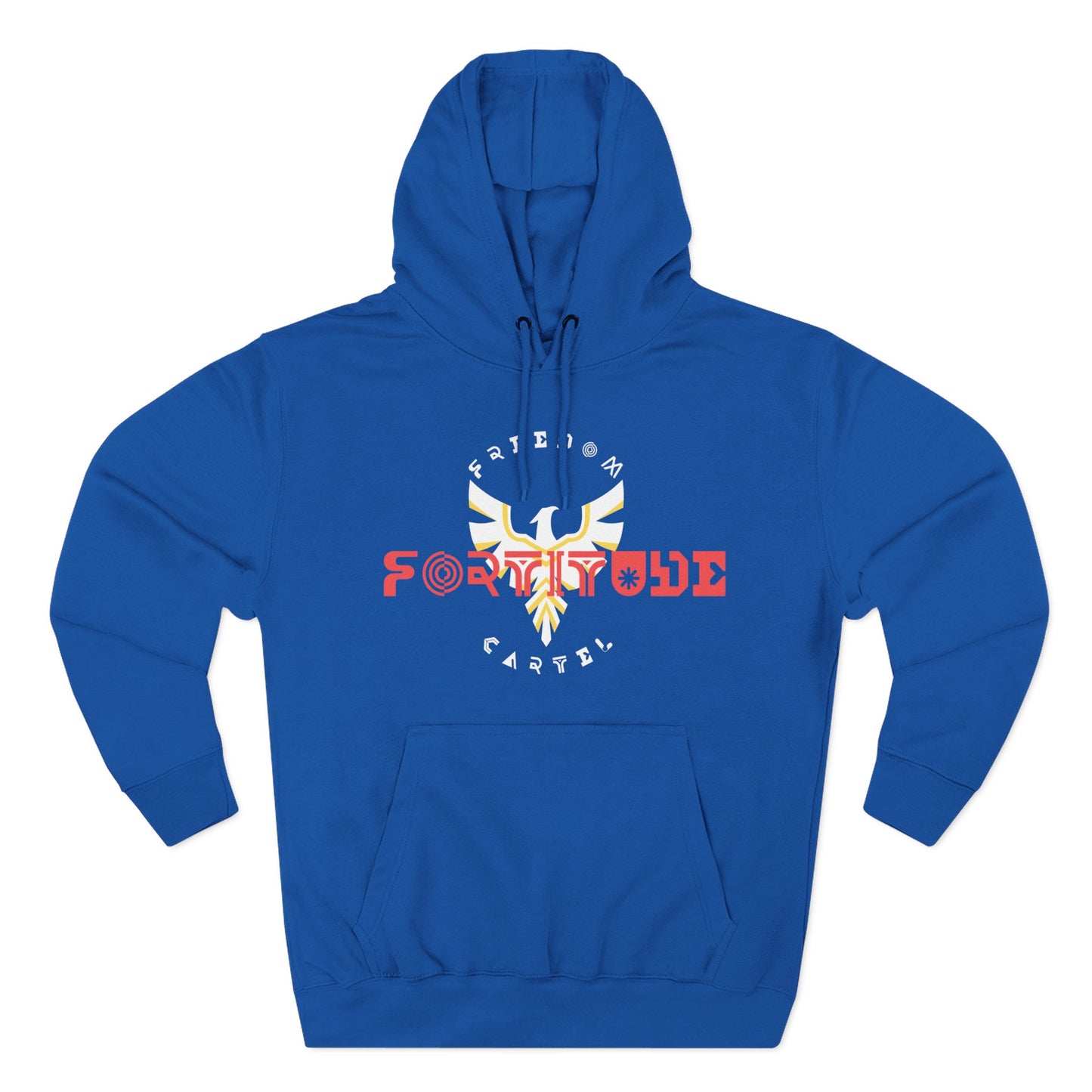 Fleece Hoodie with FREEDOM CARTEL FOTITUDE logo