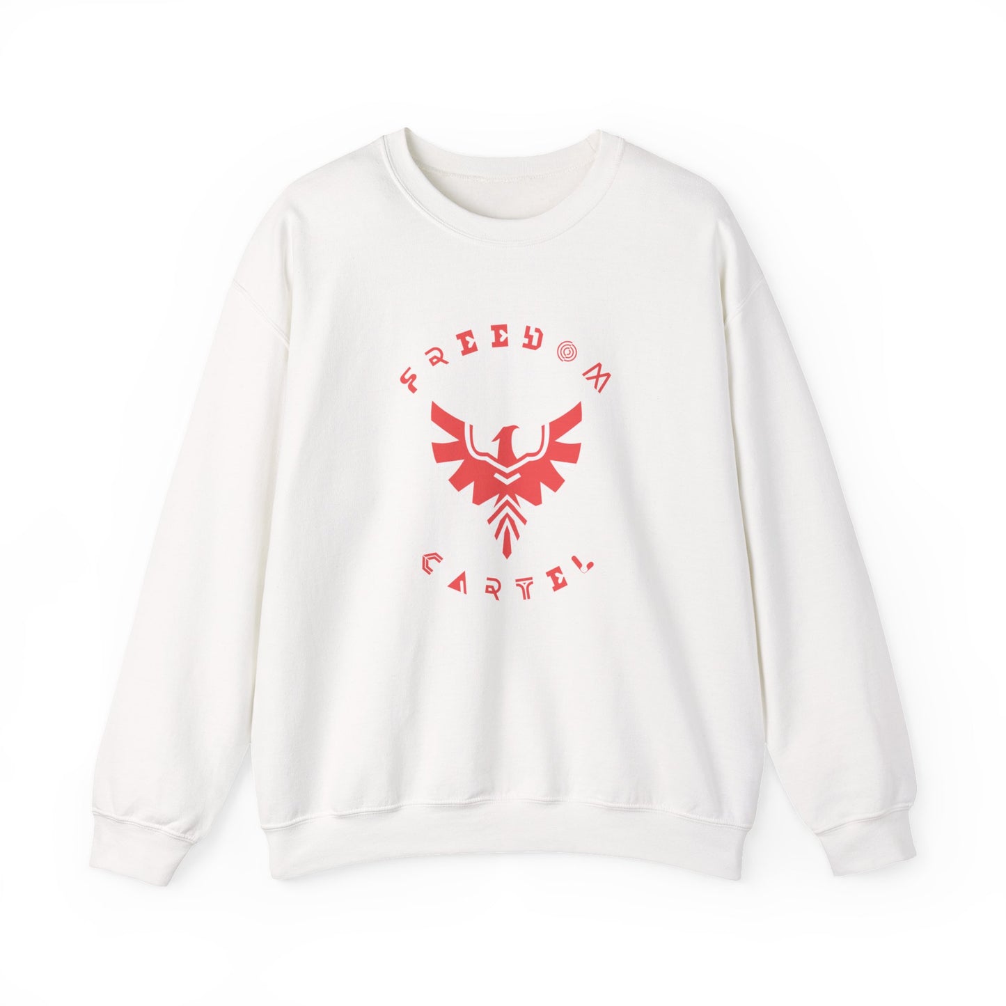 Crewneck Sweatshirt with FREEDOM CARTEL RED logo