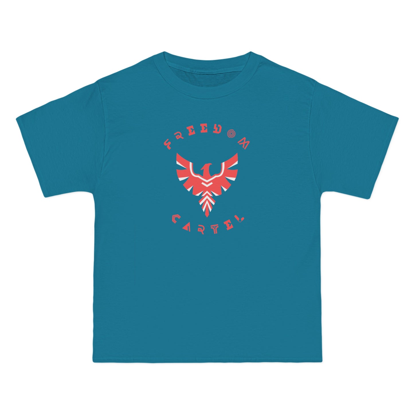 Beefy-T® Short-Sleeve T-Shirt with FREEDOM CARTEL logo