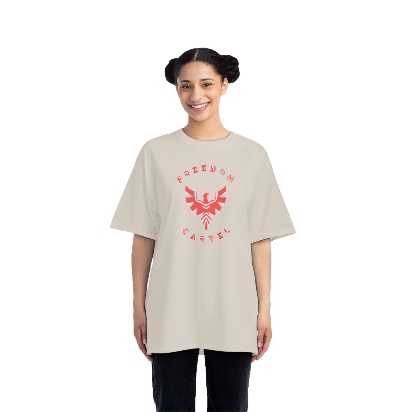 Beefy-T® Short-Sleeve T-Shirt with FREEDOM CARTEL logo