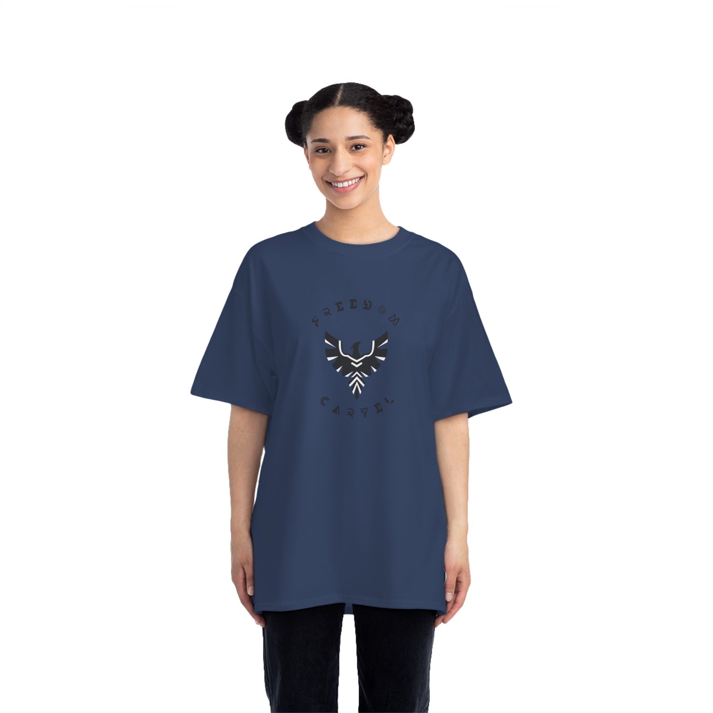 Beefy-T® Short-Sleeve T-Shirt with FREEDOM CARTEL logo