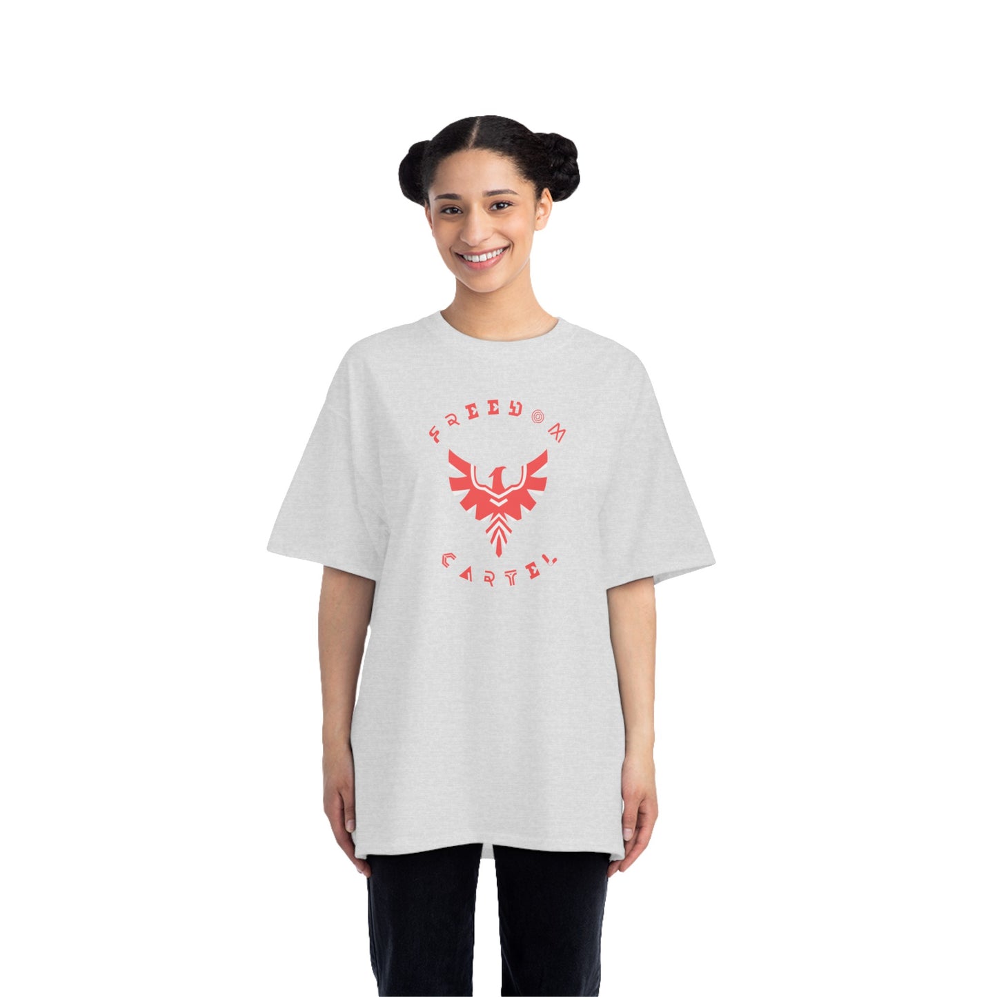 Beefy-T® Short-Sleeve T-Shirt with FREEDOM CARTEL logo