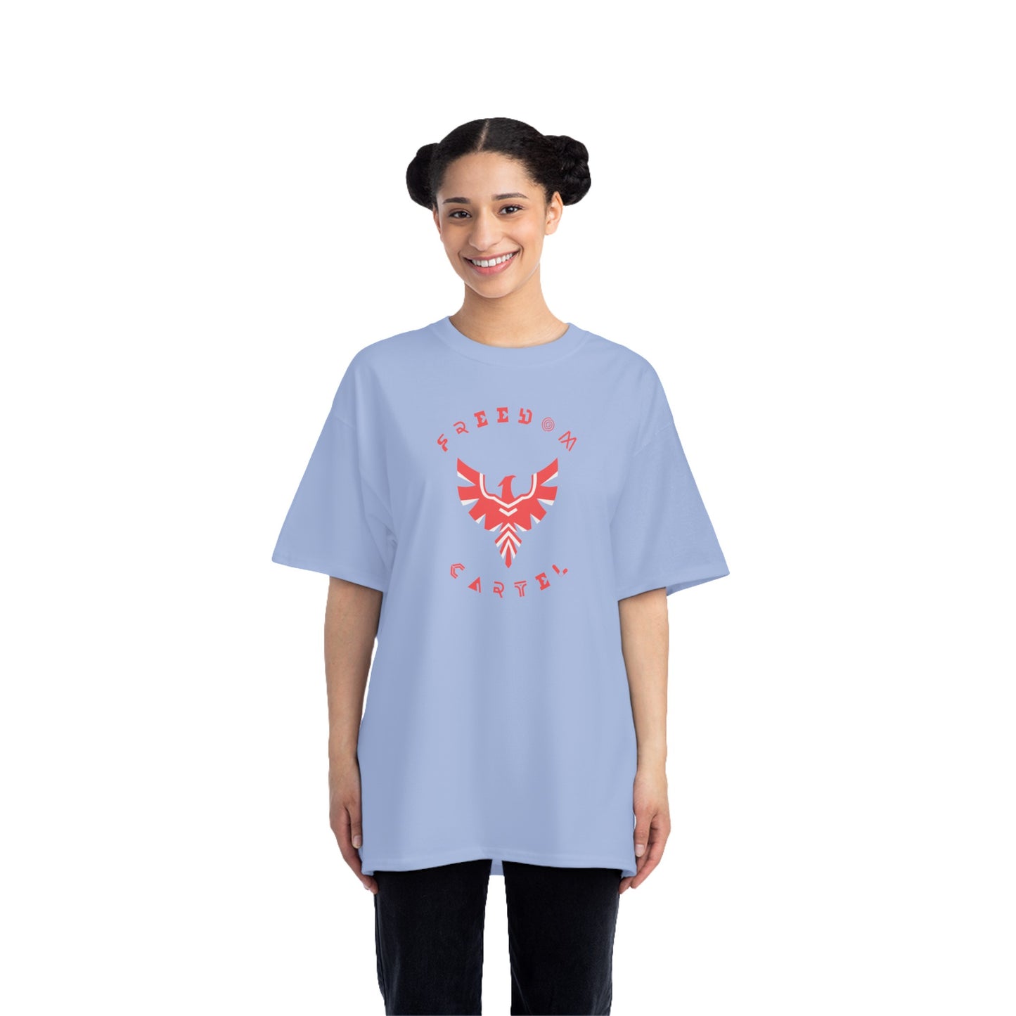 Beefy-T® Short-Sleeve T-Shirt with FREEDOM CARTEL logo