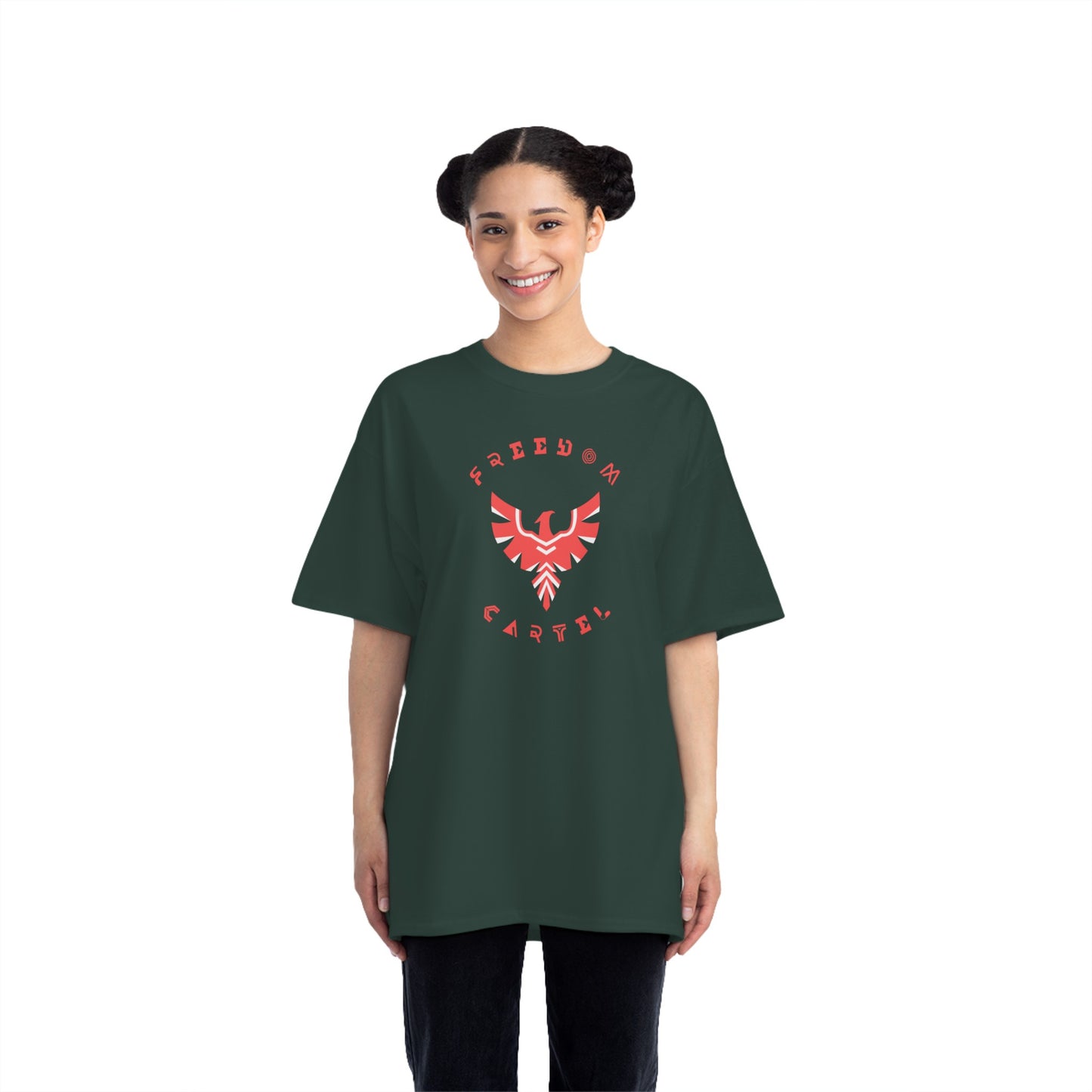 Beefy-T® Short-Sleeve T-Shirt with FREEDOM CARTEL logo