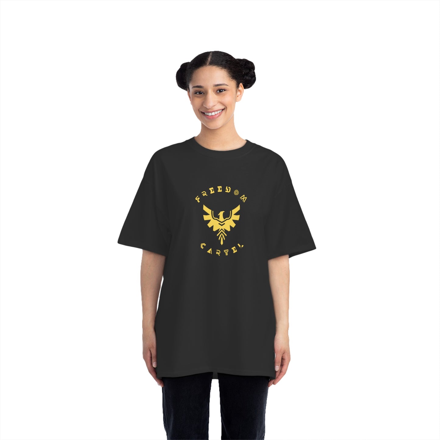 Beefy-T® Short-Sleeve T-Shirt with FREEDOM CARTEL logo