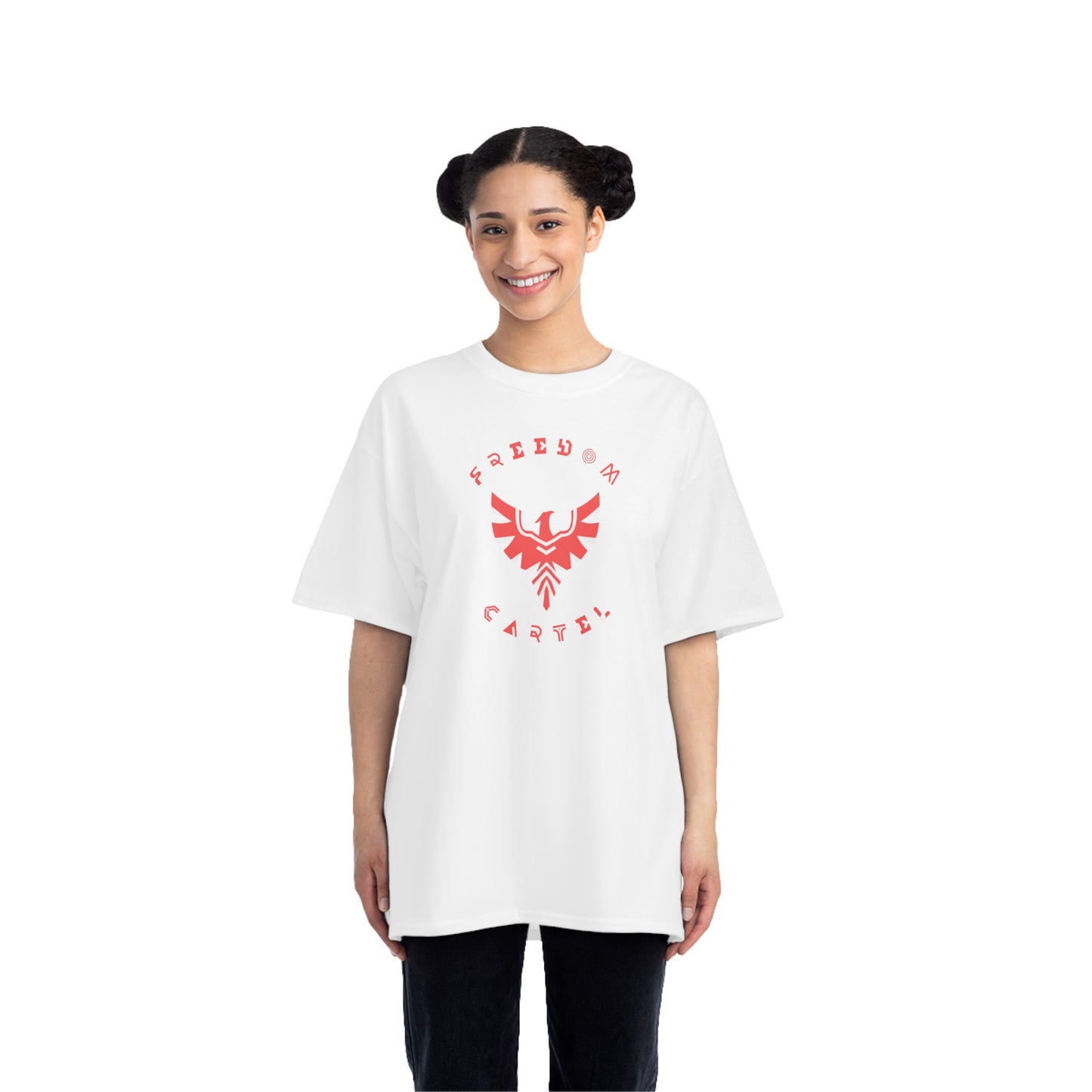 Beefy-T® Short-Sleeve T-Shirt with FREEDOM CARTEL logo