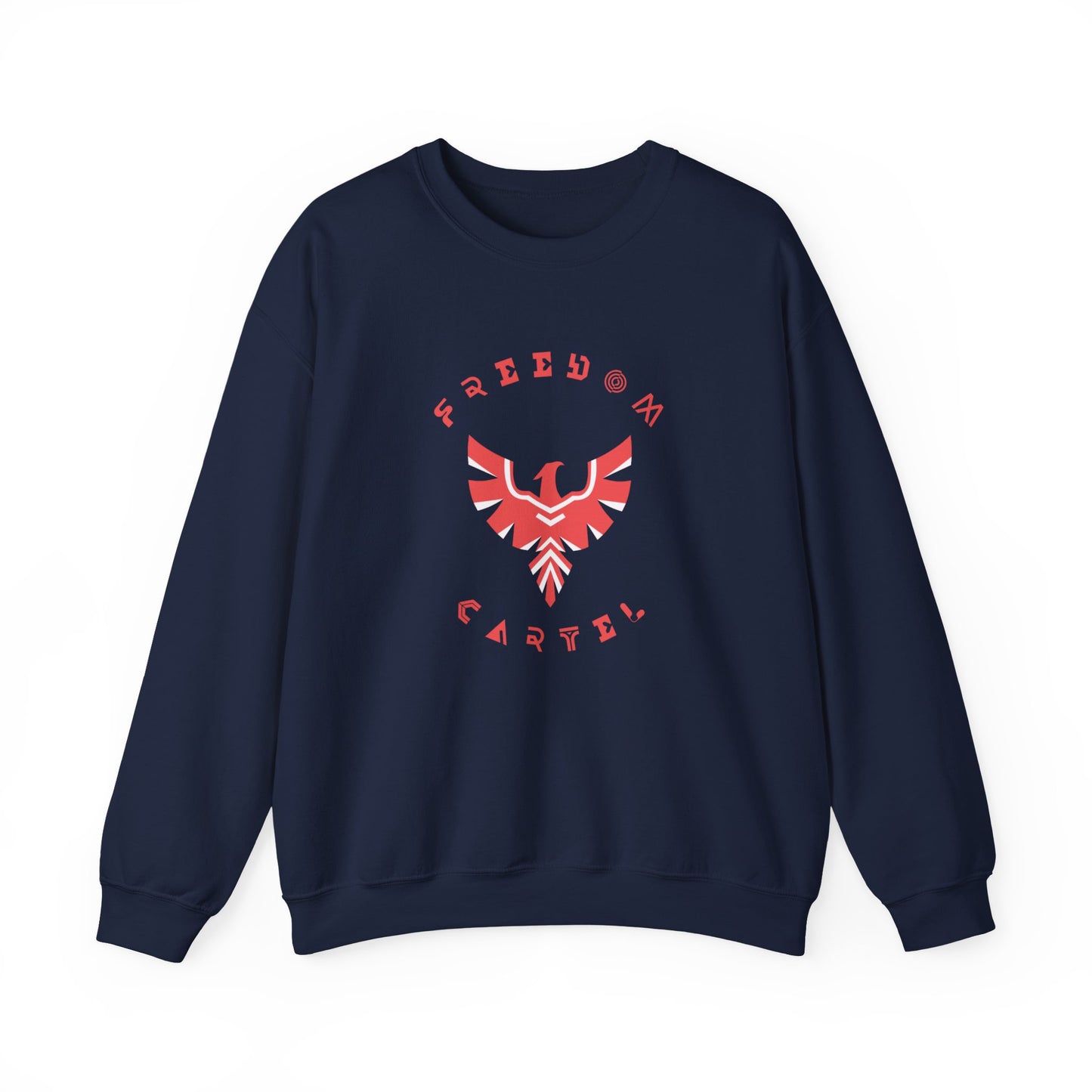 Crewneck Sweatshirt with FREEDOM CARTEL RED logo