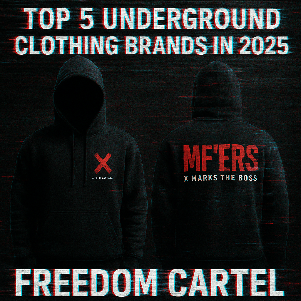 Top 5 Underground Clothing Brands in 2025 (That Aren’t Afraid of the System)