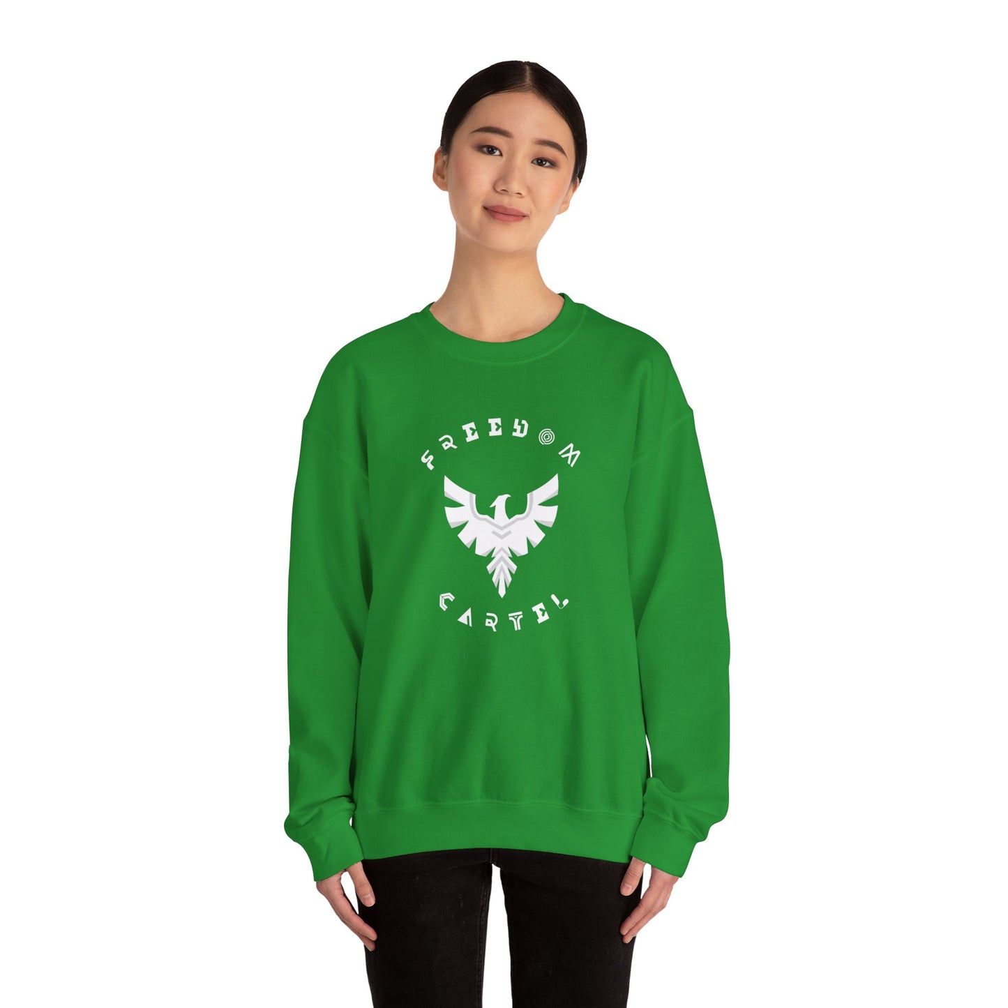 Crewneck Sweatshirt with FREEDOM CARTEL