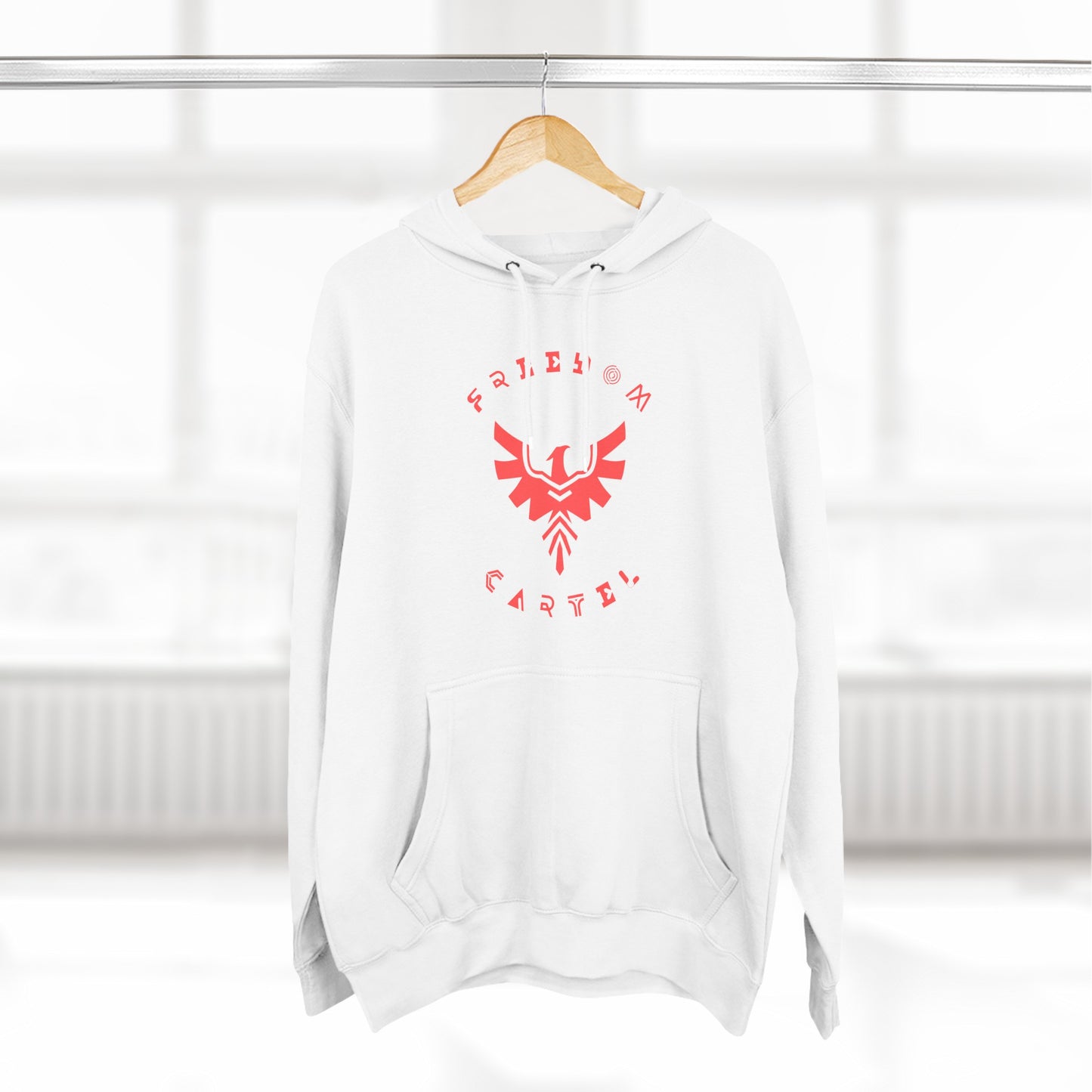 Fleece Hoodie with FREEDOM CARTEL logo