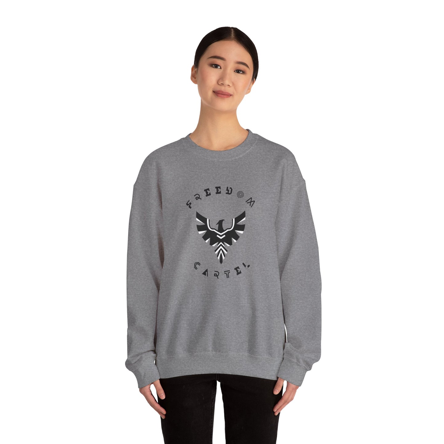 Crewneck Sweatshirt with FREEDOM CARTEL