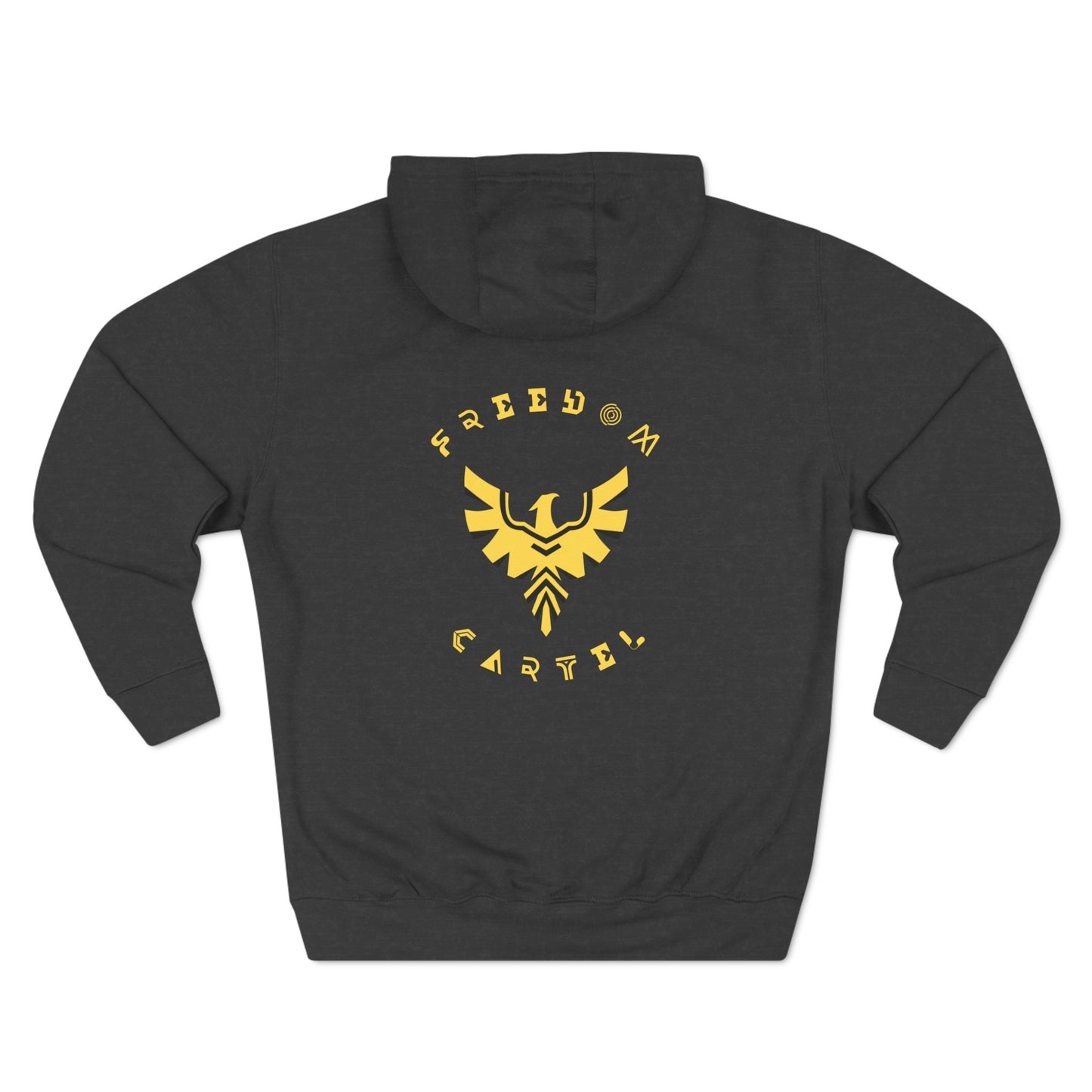 Fleece Hoodie with FREEDOM CARTEL logo on back