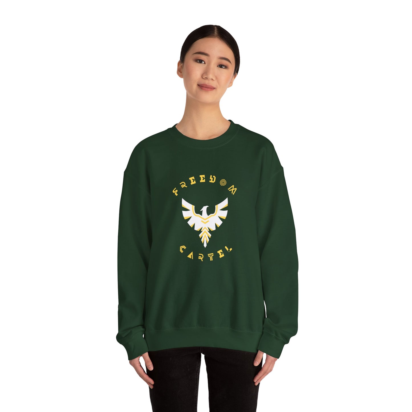 Crewneck Sweatshirt with  CLASSIC FREEDOM CARTEL logo