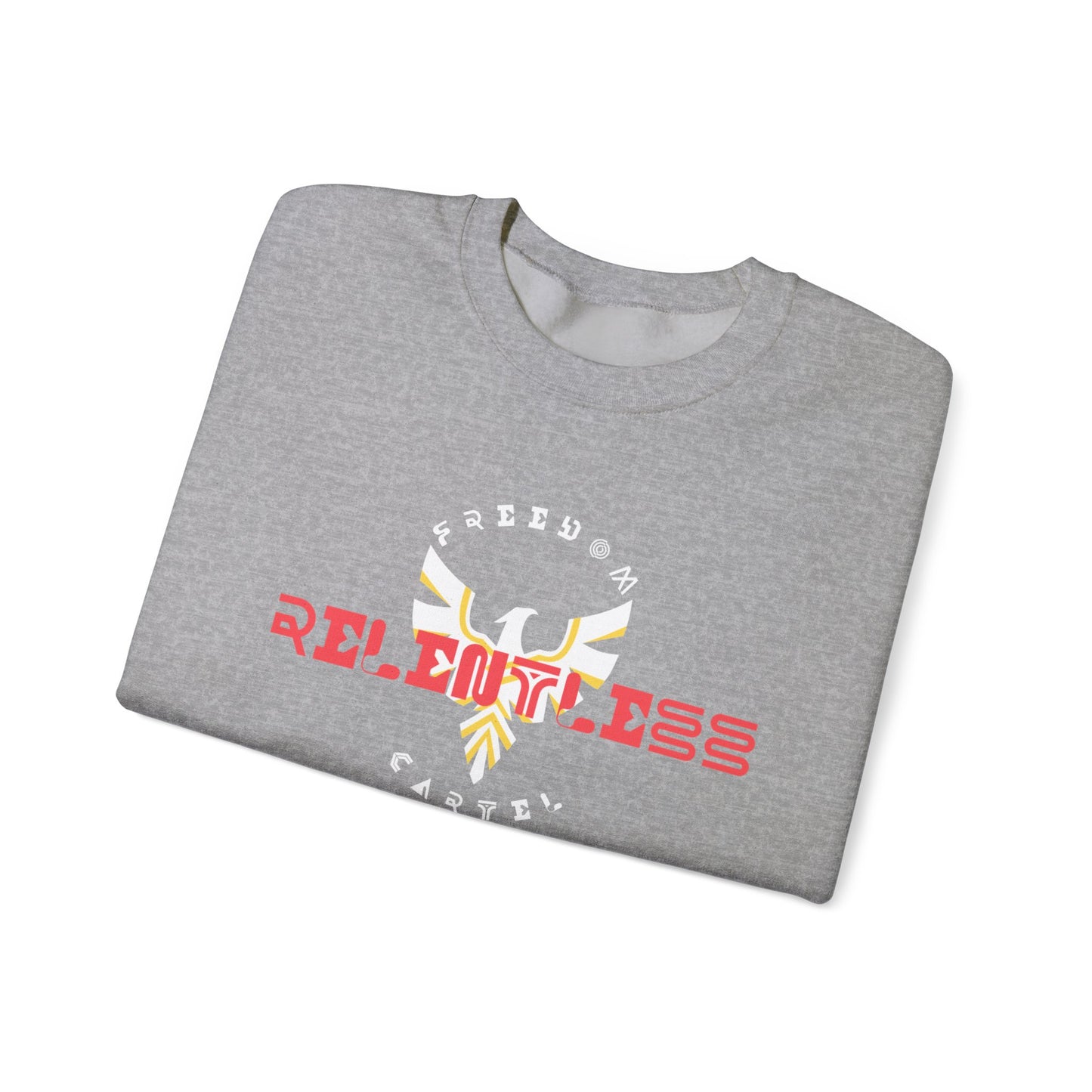 Crewneck Sweatshirt with FREEDOM CARTEL RELENTLESS logo