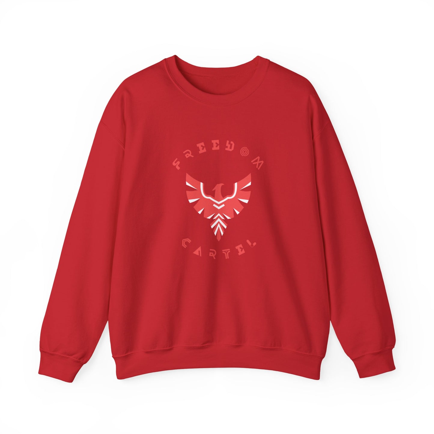 Crewneck Sweatshirt with FREEDOM CARTEL  RED logo