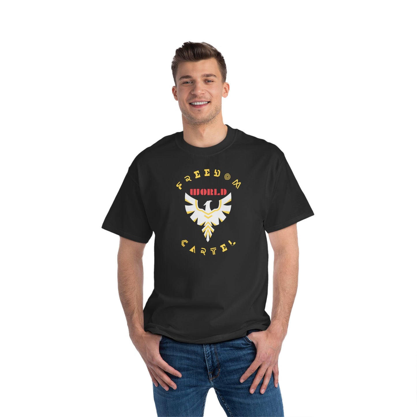 Short-Sleeve T-Shirt with FREEDOM CARTEL logo