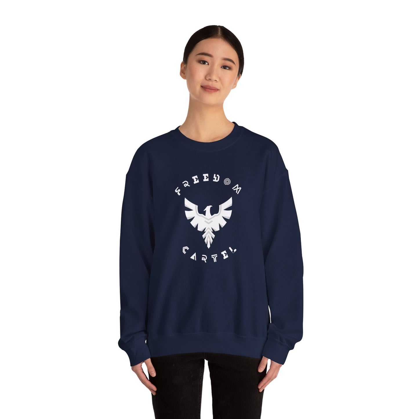 Crewneck Sweatshirt with FREEDOM CARTEL logo