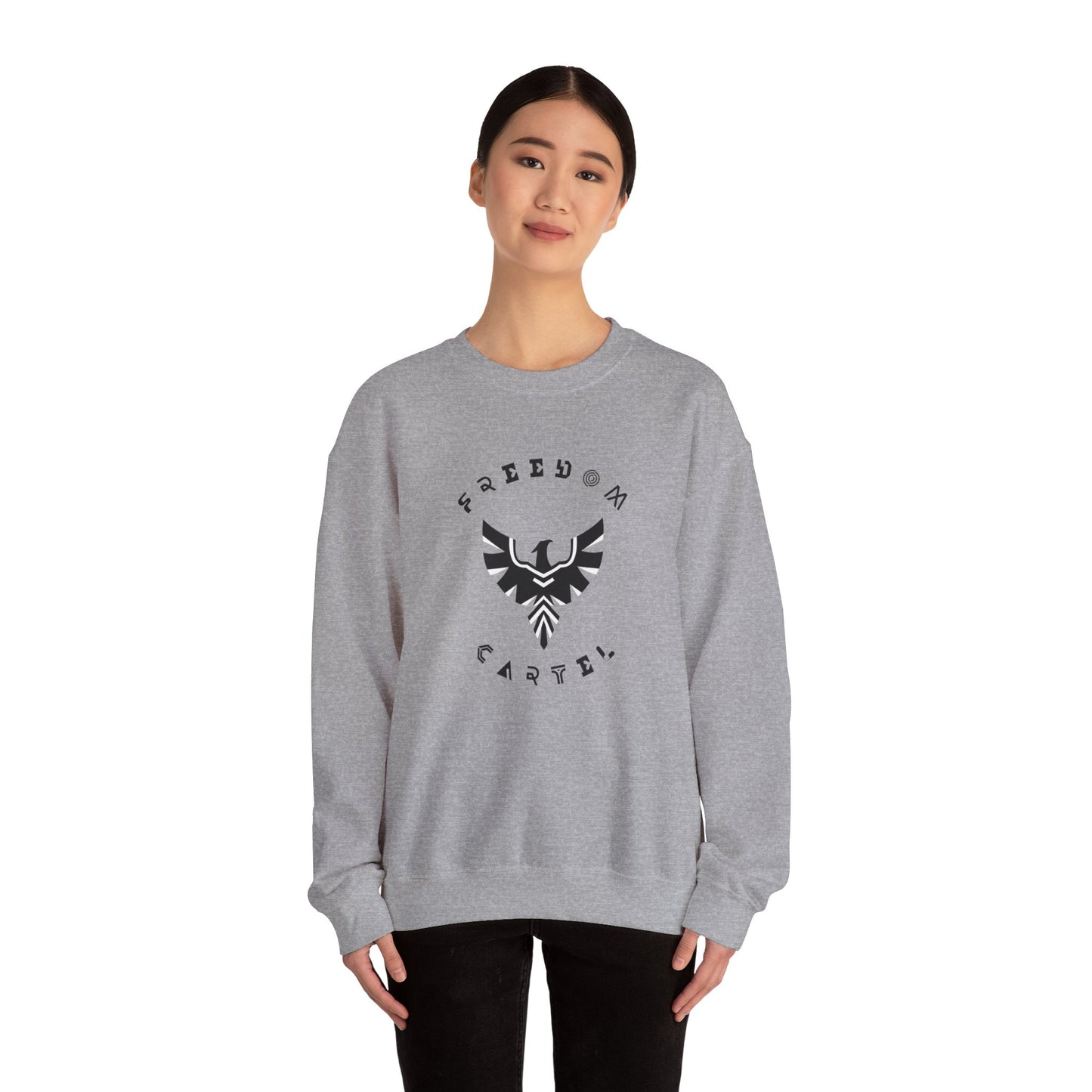 Crewneck Sweatshirt with FREEDOM CARTEL