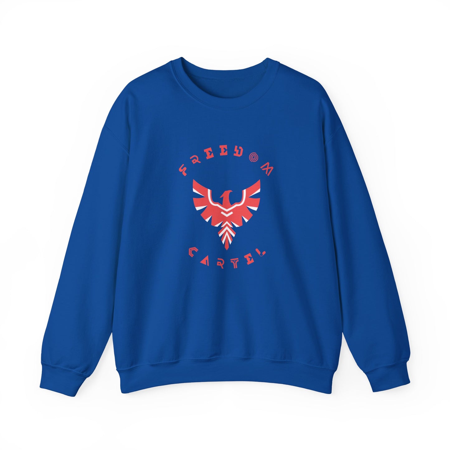 Crewneck Sweatshirt with FREEDOM CARTEL  RED logo
