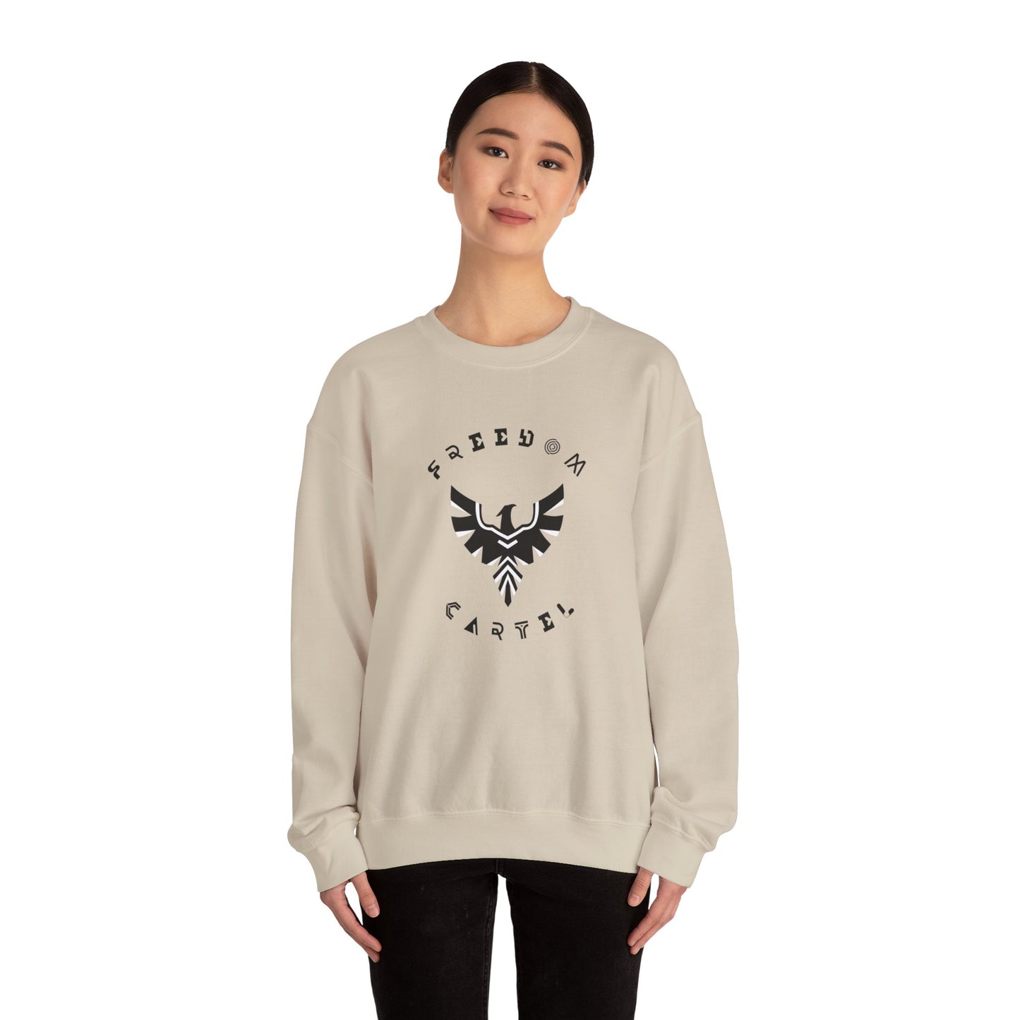 Crewneck Sweatshirt with FREEDOM CARTEL