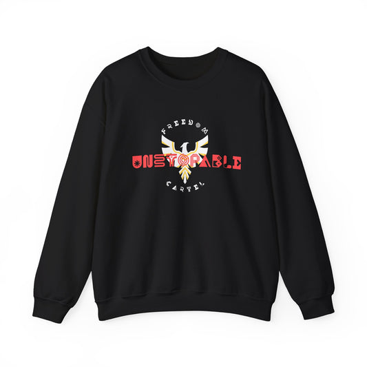 Crewneck Sweatshirt with FREEDOM CARTEL UNSTOPABLE logo