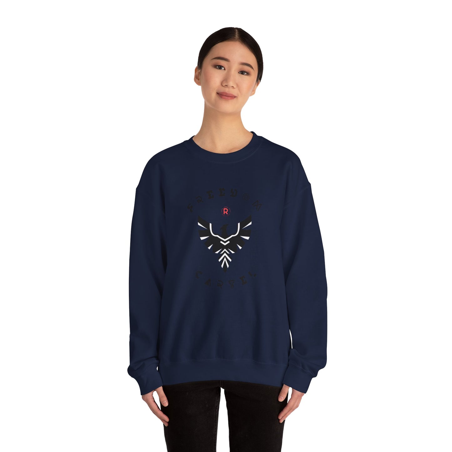 Crewneck Sweatshirt with FREEDOM CARTEL logo
