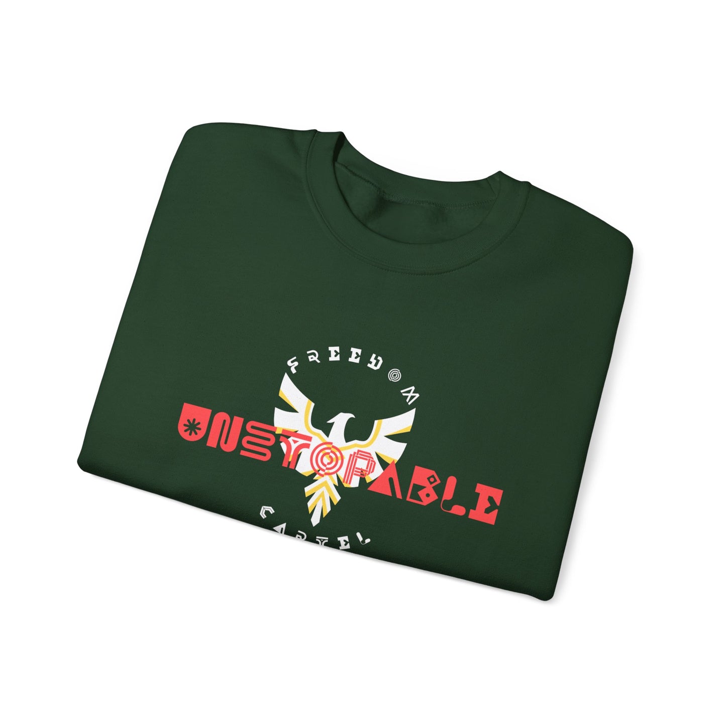 Crewneck Sweatshirt with FREEDOM CARTEL UNSTOPABLE logo