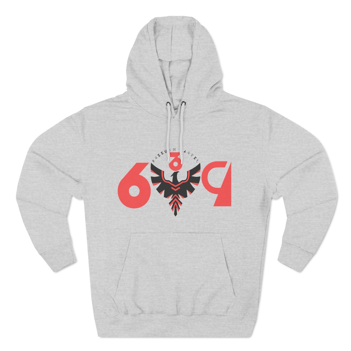 Fleece Hoodie with FREEDOM CARTEL logo front an back