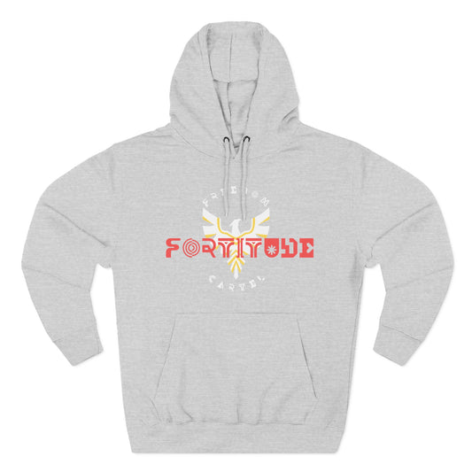 Fleece Hoodie with FREEDOM CARTEL FOTITUDE  logo