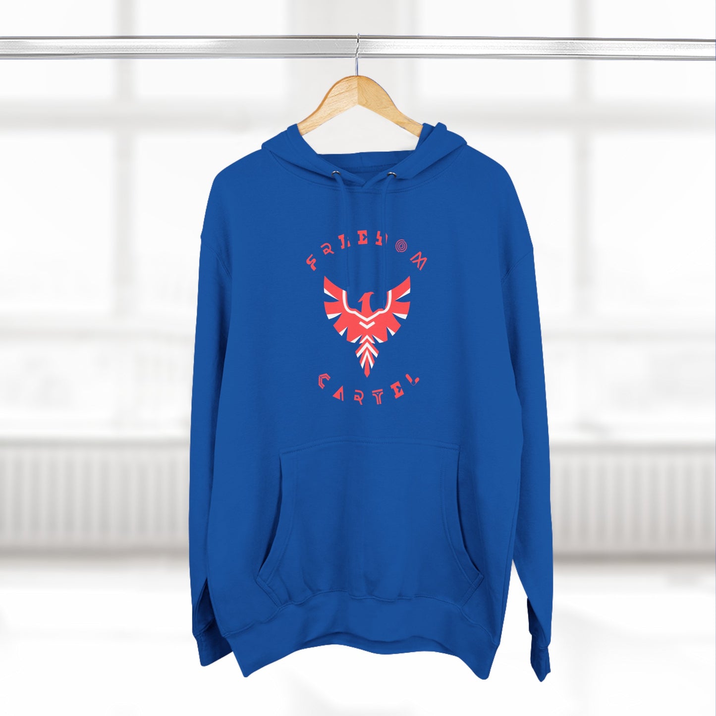 Fleece Hoodie with FREEDOM CARTEL logo