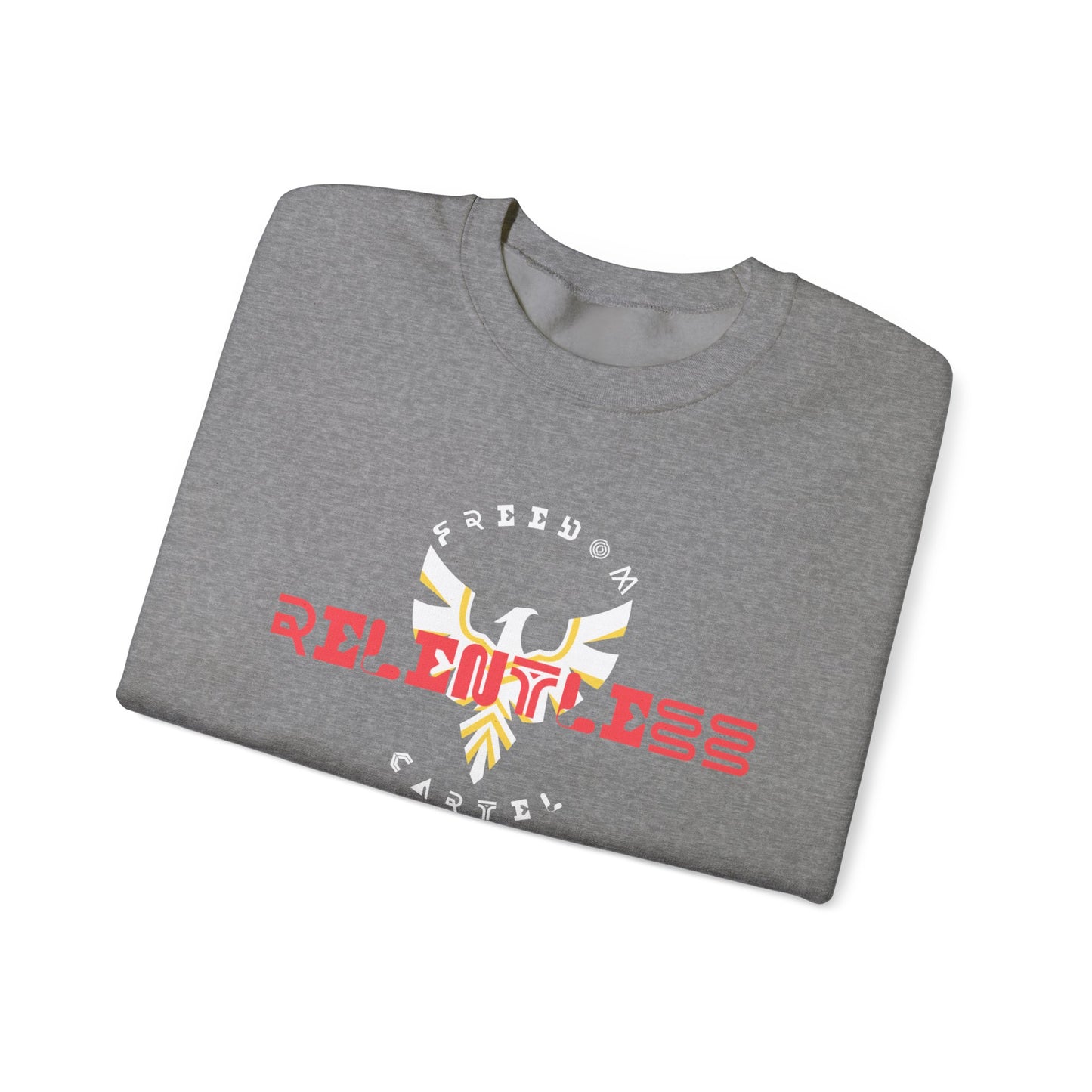 Crewneck Sweatshirt with FREEDOM CARTEL RELENTLESS logo