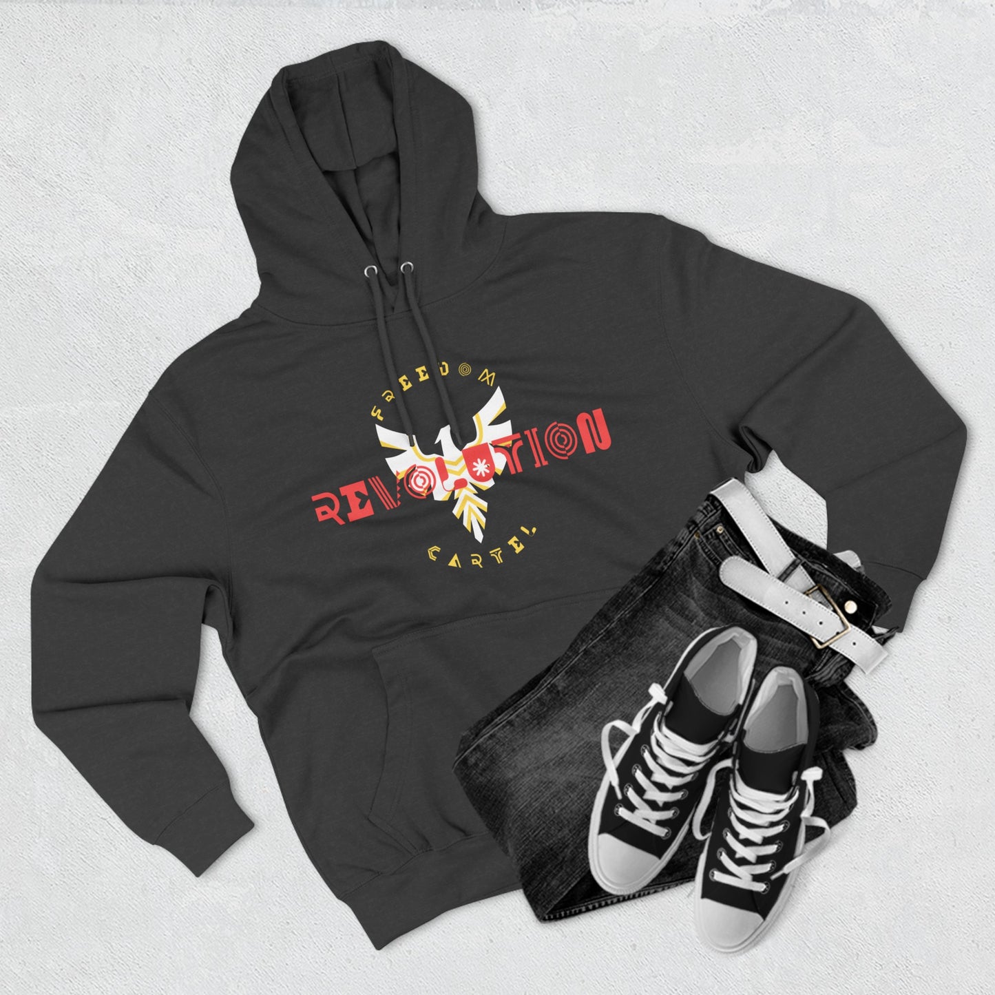 Fleece Hoodie with FREEDOM CARTEL logo