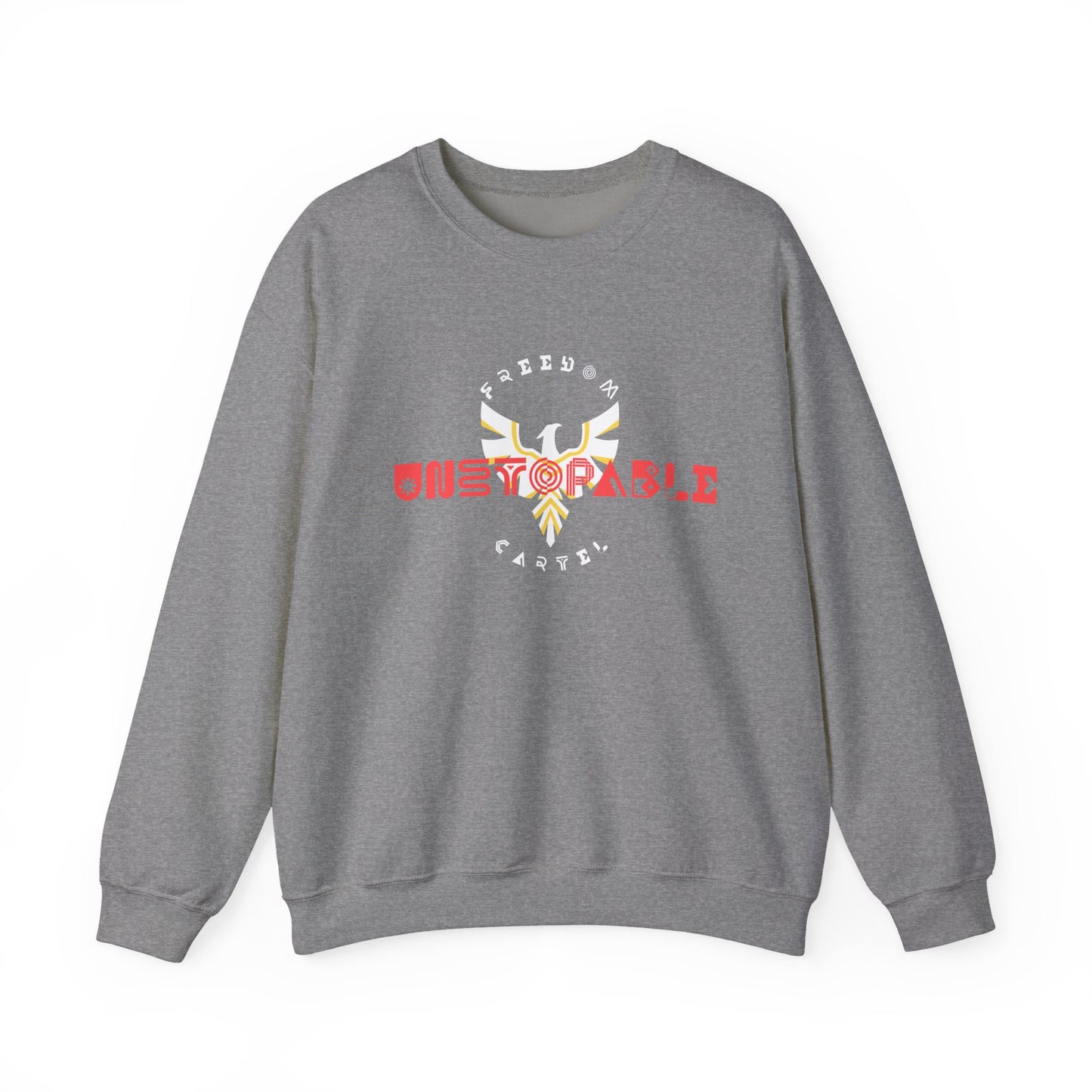 Crewneck Sweatshirt with FREEDOM CARTEL UNSTOPABLE logo